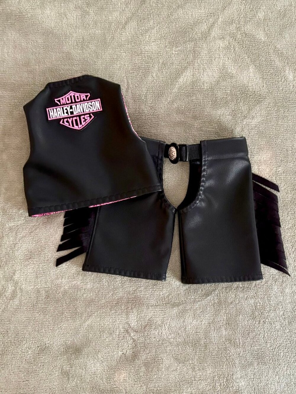 0-3 mos. biker vest/chaps